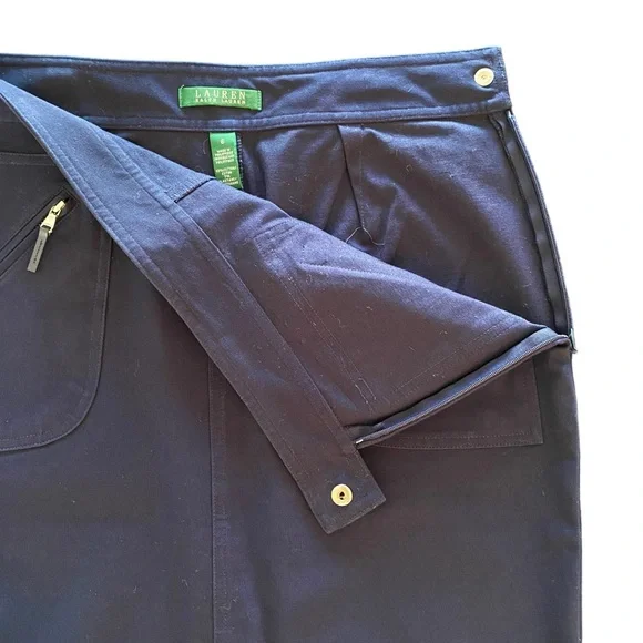 Lauren Ralph Lauren Navy Pencil Skirt - Picture 9 of 10